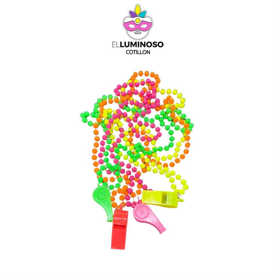COLLAR FLUO C/SILBATO SUGAR X1