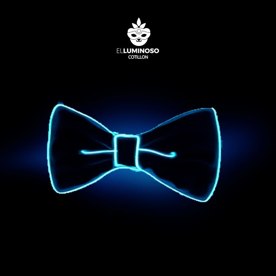 MOÑO LED CON CONTROL REMOTO CELESTE