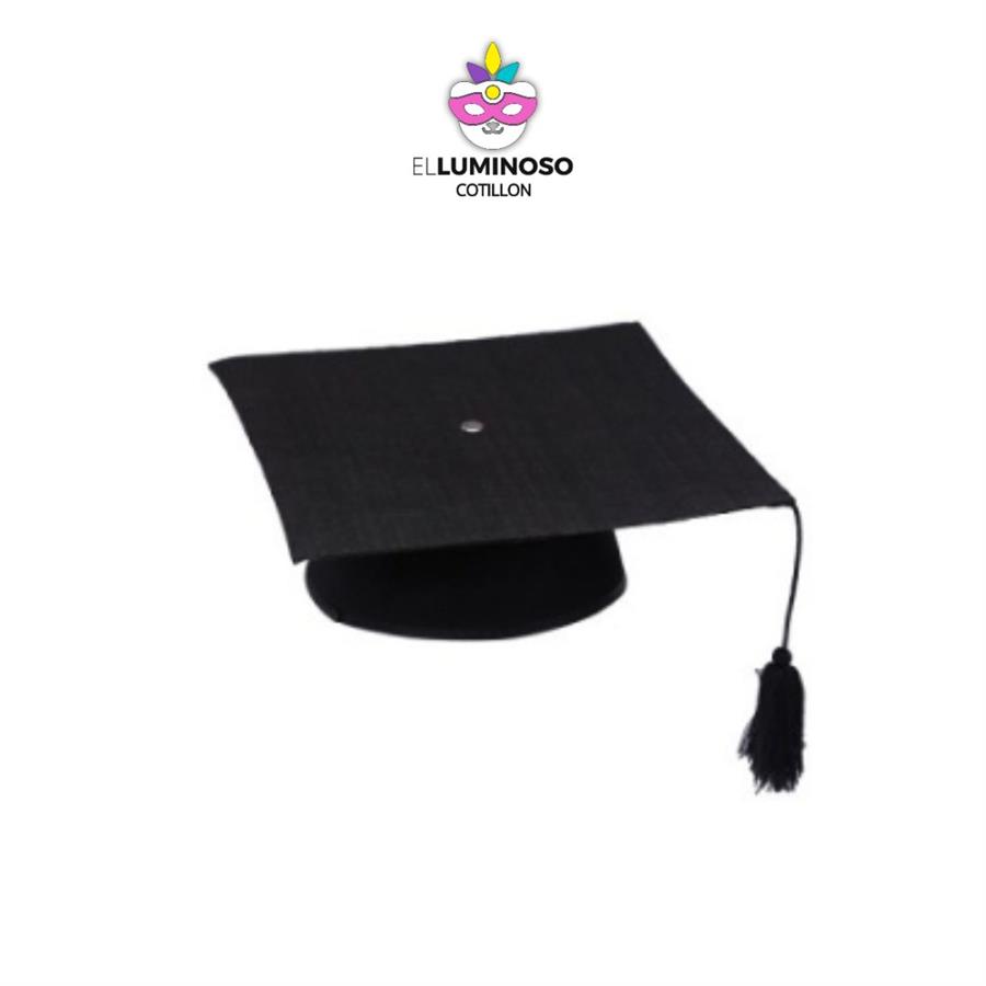 GORRO TELA EGRESADO CON CUERDA