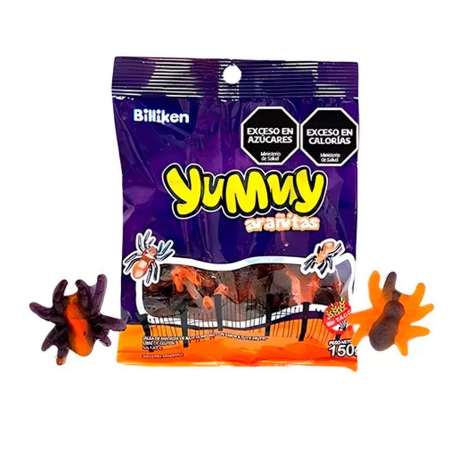 GOMAS YUMMI ARAÑAS 150GRS HALL