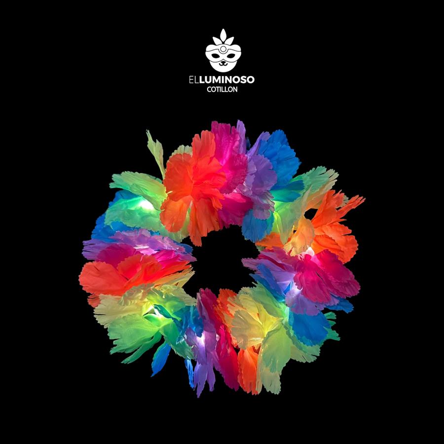 VINCHA SEDA MULTICOLOR LED