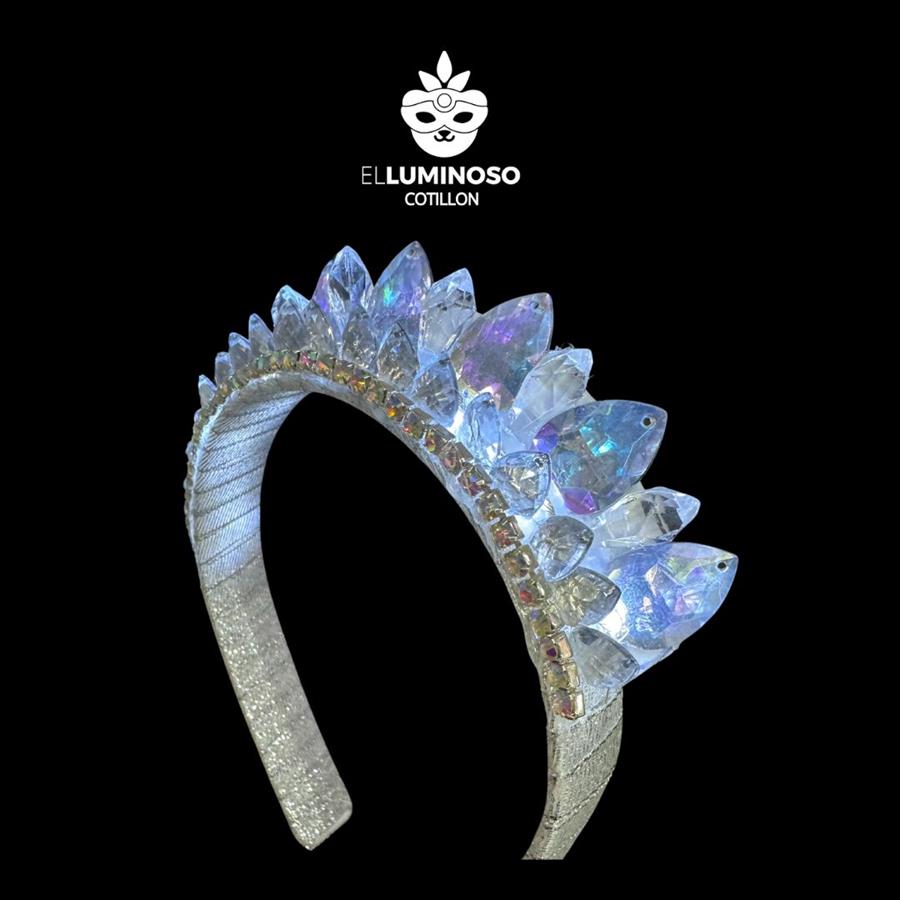 VINCHA DELUJO CRISTAL LED