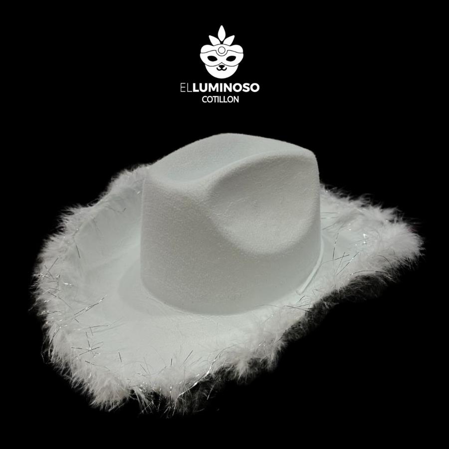 GORRO COWBOY BOA BLANCO MM204-01B