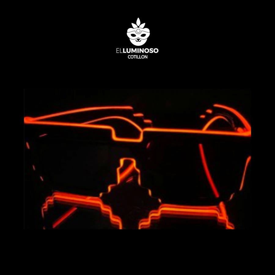 LENTE LED 8 BITS CONTROL REMOTO ROJO